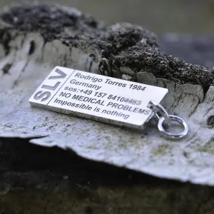 Stříbrná klíčenka se jménem majitele CLOR Thumbnail