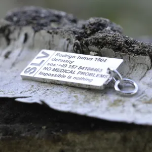 Stříbrná klíčenka se jménem majitele CLOR Thumbnail