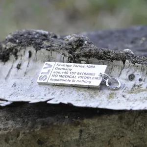 Stříbrná klíčenka se jménem majitele CLOR Thumbnail