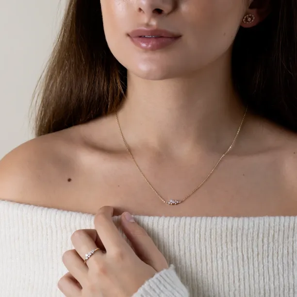 Cluster náhrdelník s diamanty CLARCO Image