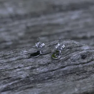 KATO ovocné tvary autentické stříbrné diamantové náušnice Thumbnail