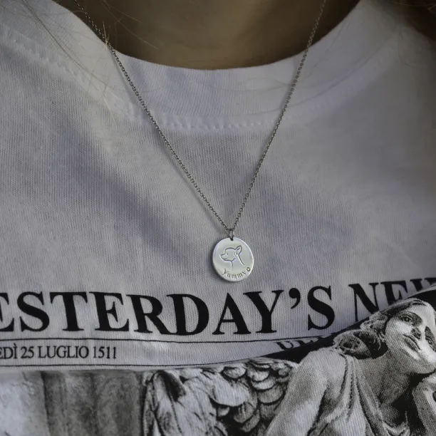 YUM stříbrný diamantový přívěsek pro milovníky zvířat Image