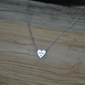 Přívěsek s gravírováním jména a diamantem JENI Thumbnail