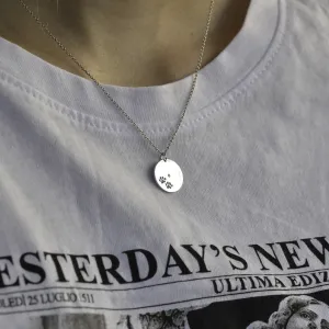 MORI zlatý přívěsek se stopami psů Thumbnail