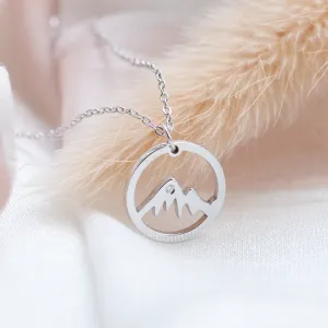 Gold diamond pendant - for the mountains enthusiasts MUNI Thumbnail