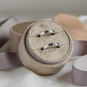 White gold wedding rings with a secret heart ADELIA  Thumbnail