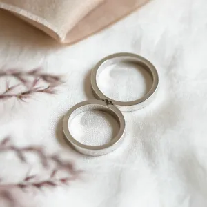 White gold wedding rings with a secret heart ADELIA  Thumbnail