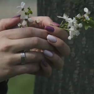 Jednoduché snubní prsteny z bílého zlata LAVINA Thumbnail