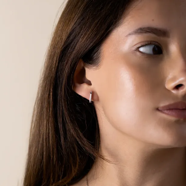 Zlaté náušnice s moissanity a diamanty FELICIS Image