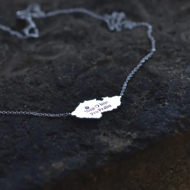 Originální zlatý přívěsek “Moje srdce bije pro Prahu!” Image