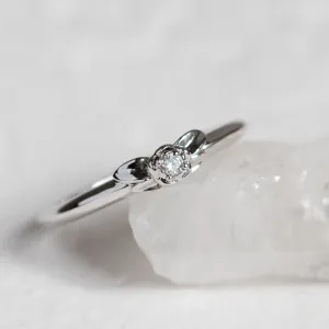 ROSNI gold diamond engagement ring Thumbnail