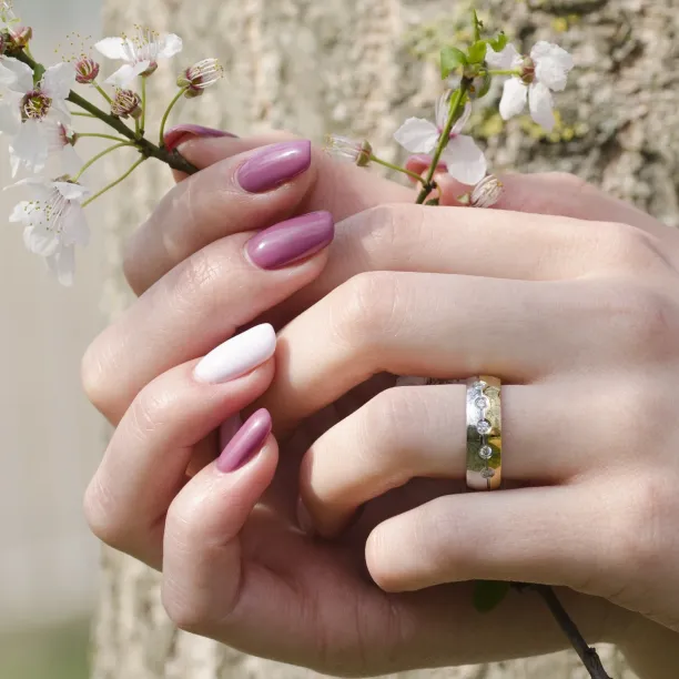 Snubní prsteny z kombinovaného zlata s diamanty AFYLA Image