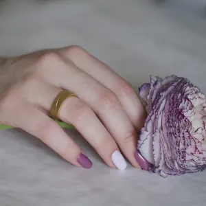 Matné zlaté snubní prsteny FORE Thumbnail