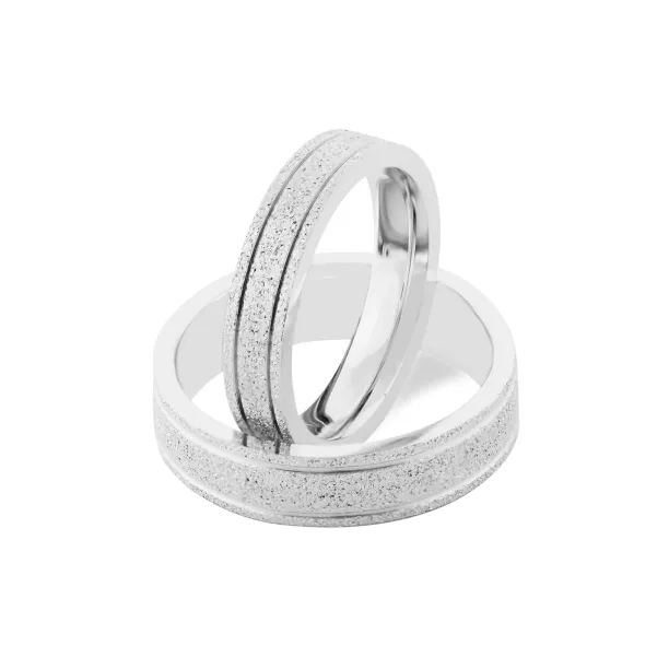 Matné snubní prsteny ze zlata LOJA Image