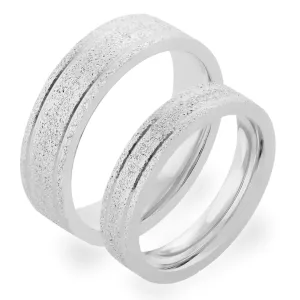 Matné snubní prsteny ze zlata LOJA Thumbnail