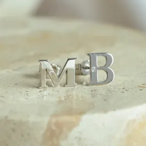 Personalizované náušnice s diamantem QUNTI Thumbnail