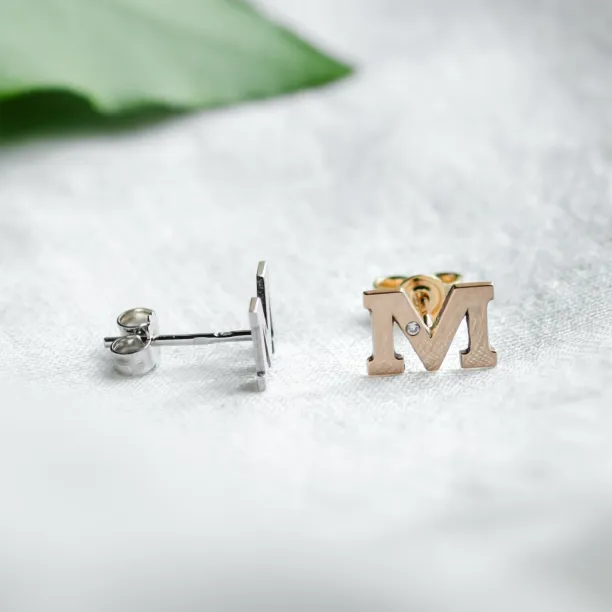 Personalizované náušnice s diamantem QUNTI Image