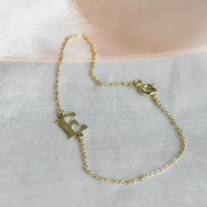 KALIN name gold diamond bracelet Thumbnail