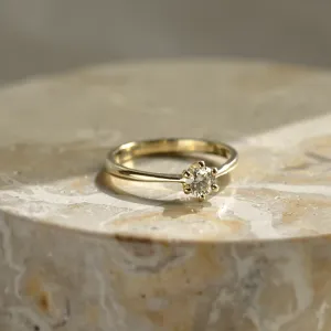 STAMI gold diamond engagement ring Thumbnail