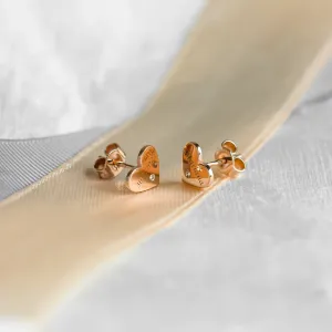 Zlaté minimalistické náušnice s gravírem a diamanty SVETTE Thumbnail