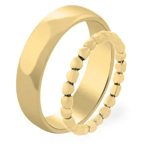 Zlatý snubní prsten RINDAL ve tvaru srdce Thumbnail