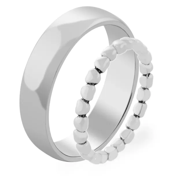 Zlatý snubní prsten RINDAL ve tvaru srdce Image