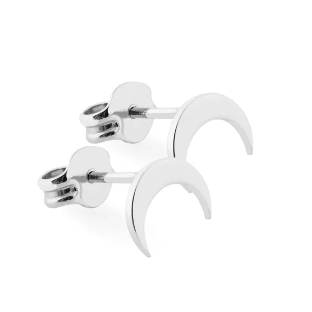 Zlaté minimalistické náušnice - půlměsíc TAKTE Image