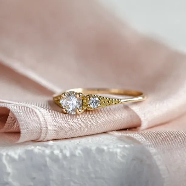ORSET gold diamond engagement ring Image