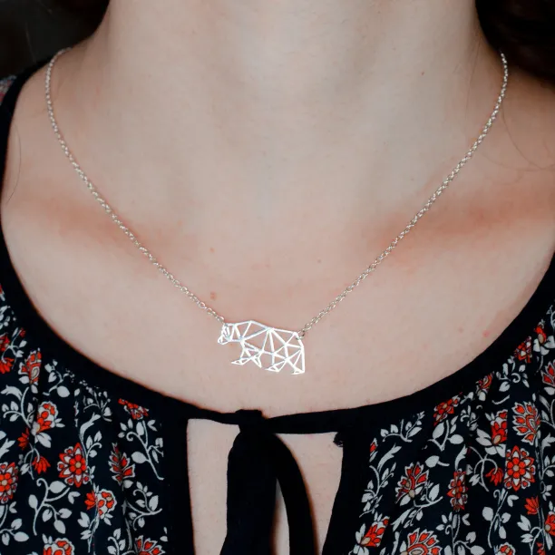 Originální stříbrný přívěsek s polárním medvědem BALLE Image