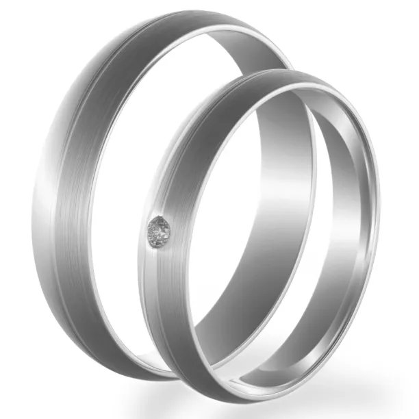 Snubní zlaté prsteny s diamanty BRONSE Image