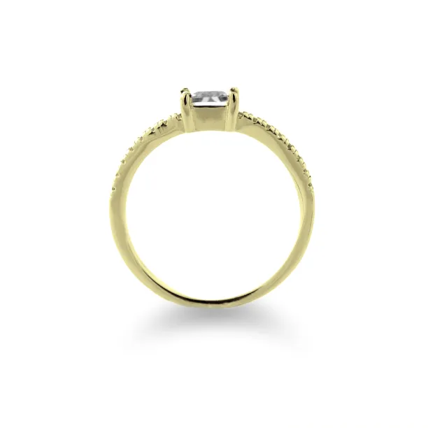 Zásnubní zlatý prsten s diamanty 0.6ct VIBKE Image