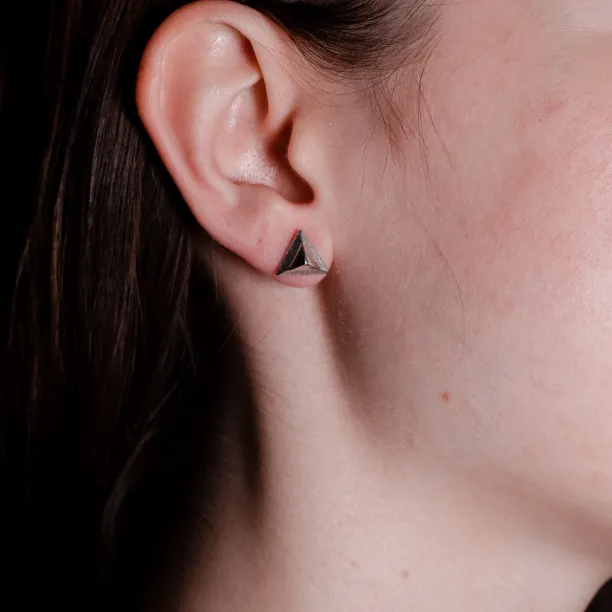 Elegantní zlaté náušnice TRIE Image