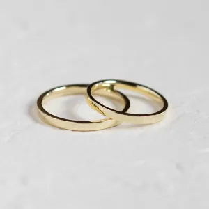 Ploché snubní prsteny z růžového zlata ENIGMA Thumbnail