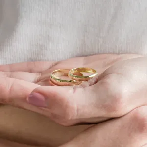 Snubní prsteny ze žlutého zlata D-SHAPE MONTANA Thumbnail