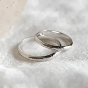 D-SHAPE wedding white gold rings GEORGIE Thumbnail