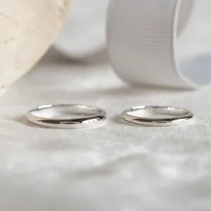 D-SHAPE wedding white gold rings GEORGIE Thumbnail