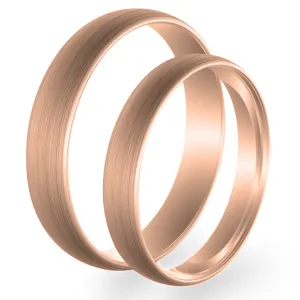 Classic mat wedding red gold rings D-SHAPE ROY