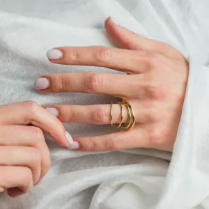 Zlaté snubní prsteny LOBE Thumbnail