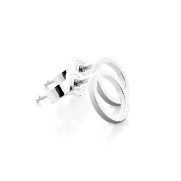 Zlaté minimalistické karma náušnice ROLI Image