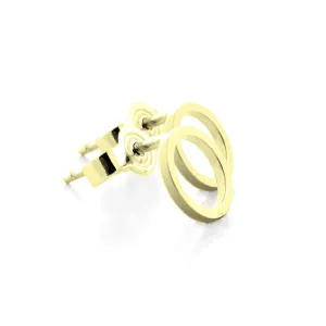 Zlaté minimalistické karma náušnice ROLI Thumbnail