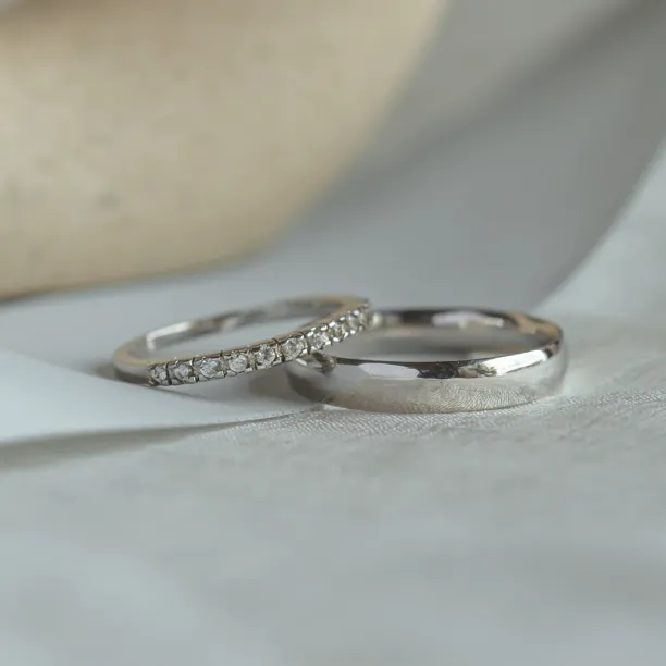 Snubní zlaté prsteny s diamanty BARSET Image