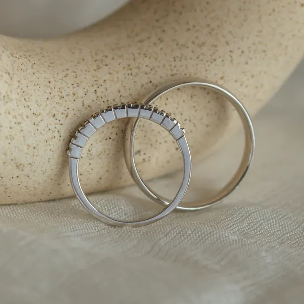 Snubní zlaté prsteny s diamanty BARSET Image