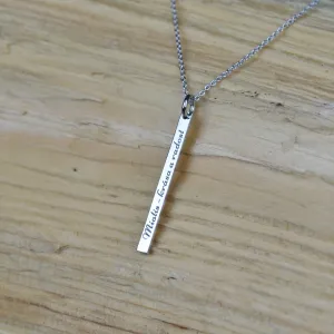 Minimalistický náhrdelník s možností gravíru ODDA Thumbnail