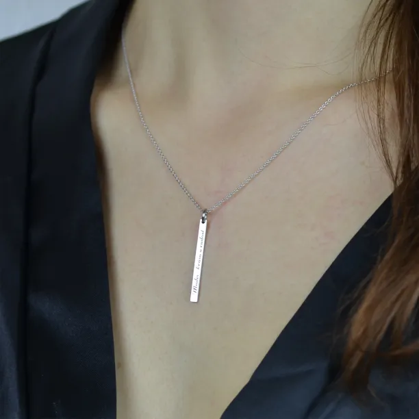 Minimalistický náhrdelník s možností gravíru ODDA Image