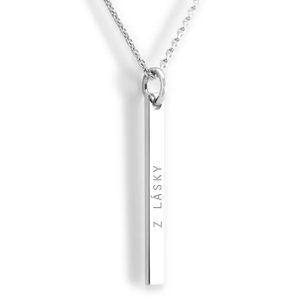 Minimalistický náhrdelník s možností gravíru ODDA Image