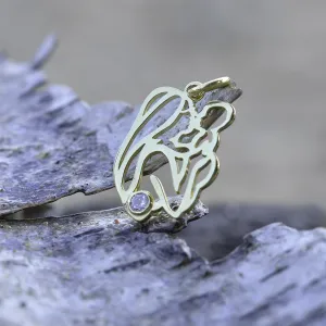 Jedinečný přívěsek ze zlata a diamantem s vyobrazením matky a dítěte MOMMY Thumbnail