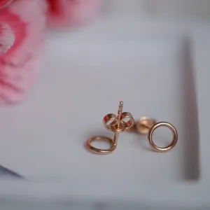 Zlaté minimalistické náušnice karma USKE Thumbnail