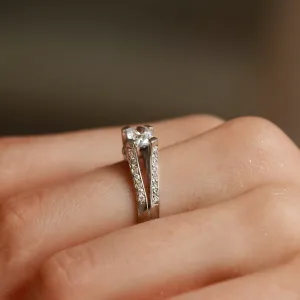 Zlatý zásnubní prsten s diamanty 1.18ct FITA Thumbnail
