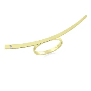 Atypický prsten ze zlata s diamantem Donna Thumbnail