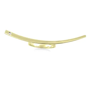 Atypický prsten ze zlata s diamantem Donna Thumbnail